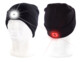 Mise en situation du bonnet mixte à LED avant et arrière - Noir Lunartec