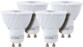 Lot de 4 spots à LED COB GU10 - Blanc - High Power