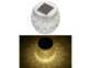 Photophore LED solaire étanche en verre pour une lumière chaude agréable avec de jolis motifs