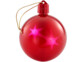 Set de 2 boules de Noël avec LED effet 3D - Rouge