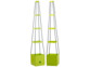 Set de 2 pots de fleur à étages avec réservoir 2,5 L