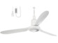 ventilateur de plafond avec telecommande minuteur 105cm sichler