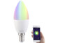 ampoule led e14 bougie avec couleur reglable par application iphone smartphone et commande vocale alexa