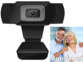 Webcam USB Full HD 5 Mpx avec mise au point automatique et micro stéréo (Reconditionné)