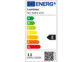 Label de classe d'efficacité énergétique des 12 ampoules LED Luminea, classées E