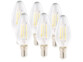 6 ampoules bougies LED E14 - 4 W - 470 lm - Blanc chaud