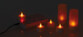 18 bougies plates à LED flamme scintillante