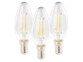 3 ampoules bougie LED E14 - 4 W - 470 lm - Blanc chaud
