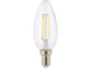 Ampoule LED à filament - culot E14 - forme Bougie - Blanc - x4 