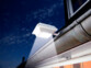 Lampe solaire à LED pour gouttière 160 lm / 2 W avec capteur PIR - Blanc