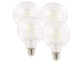 4 ampoules LED à filament E27 806 lm 360° A++ 6 W - blanc lumière du jour
