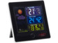Horloge avec affichage de la température intérieure et extérieure, du taux d'humidité et de le l'air ambiant