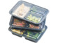 boîtes de conservation 1,2 L avec 3 compartiments et couvercles et nourriture 