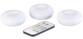 3 spots à LED COB RVB/blanc pour meubles de cuisine avec télécommande et minuterie UBL-6.rgbw