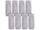 8 gants de toilette en microfibres