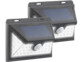 Pack de 2 appliques murales solaires WL-735.solar avec matériel de montage et mode d'emploi en français