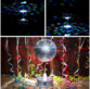 Boule disco rotative idéale pour les fêtes, anniversaires, etc.