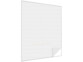 2 moustiquaires avec fermeture à glissière - Blanc Infactory.180 x 150 cm .Taille ajustable en fonction de la fenêtre