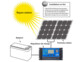 Kit panneau solaire mobile 60 W avec batterie et régulateur