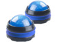 2 masseurs roll-on avec support rotatif 360°, coloris bleu