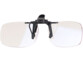 Surlunettes à clipser avec verres rectangulaires clairs, clip central à levier et pattes latérales antidérapantes (CROSS-REF fn3)