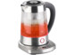 bouilloire en verre avec filtre a thé intégré avec eclairage led 4 couleurs et reglage température chauffe wsk450 rosenstein