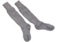 Paire de chaussettes chauffantes grises taille 39-42 en laine et acrylique
