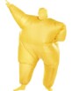 Costume gonflable monochrome - jaune