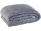 couverture douce en microfibre grise 130 x 170 cm pour canapé