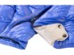 Doudoune ultralégère en duvet avec col montant et capuche - Bleu - Taille M