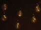 Guirlande lumineuse solaire à LED design ampoule classique - 8,5 m