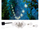 Guirlande lumineuse solaire à LED design ampoule classique - 8,5 m