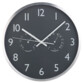 Horloge murale radio-pilotée Ø 30 cm avec thermomètre et hygromètre