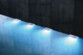 eclairage led bleu pour tablettes en verres vitrines et etageres