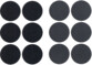 110 patins autocollants pour meubles - Noir