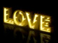 Miroir décoratif lumineux sans fil "LOVE" avec fonction minuteur