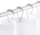 anneaux de rideau de douche en métal avec billes pour barres jusqu'à 30 mm