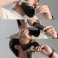 Utilisation d'un peigne à barbe et traceur de contours.