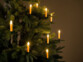 30 bougies LED pour sapin de Noël avec télécommande - coloris Or