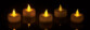 48 bougies plates à LED avec effet flamme vacillante
