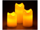 6 bougies télécommandées en cire véritable à luminosité variable et effet flamme
