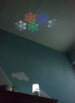 Bougie à LED avec projection de motifs de Noël