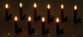 set de 10 bougies lumineuses rouges sans risque d'incendie