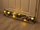 Coussin de porte à 7 LED avec motifs de Noël - 90 x 20 cm