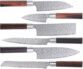 Ensemble de 6 couteaux en acier Damas