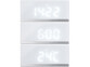 Horloge de table radio-pilotée à LED - Blanc
