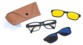 lunettes de vue filtre anti lumière bleue uv avec surlunettes aimantées lunettes de soleil lunettes jaunes de conduite