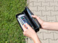 Porte-feuille RFID aspect cuir avec compartiment pour smartphone