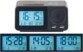 radio reveil digital avec thermometre et hygrometre différentes vues d"écran