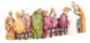 Sainte Cène en polyrésine avec 13 figurines peintes à la main